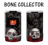 New Motorola Razr V3XX Designer Skin Removable Vinyl - Bone Collector Black