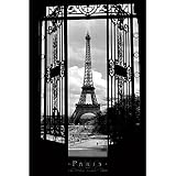 Eiffel Tower (Through Gates, 1909) Art Poster Print - 24" X 36" Poster Print by Alexandre-Gustave Eiffel, 24x36
