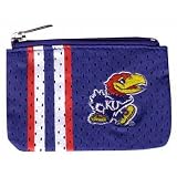 NCAA Kansas Jayhawks Ladies Athletic Mesh Coin Purse