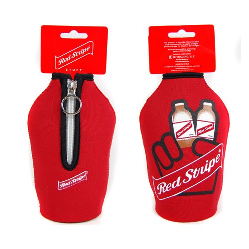 Licensed Red Stripe Peace Bottles Beer Bottle Koozie Shot