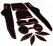 SuPoo 11pcs Non-slip Interior Door Mat Cup Mat for Toyota Corolla 2009-2013