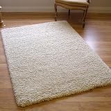 Twilight 39001-6926 Thick Luxurious Shaggy Rug Chalk White