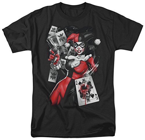 DC Comics Men's Batman Smoking Gun T-Shirt, Black, Medium