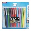 Flair Porous Point Stick Pen, Assorted Ink, Medium, Dozen