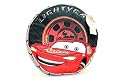 Disney Pixar Cars Round Kid`s Decorative Red/Black Pillow