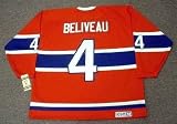 JEAN BELIVEAU Montreal Canadiens 1968 CCM Vintage Throwback NHL Hockey Jersey, LARGE