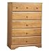 South Shore 3432035 Little Treasures Collection 5-Drawer Chest, Country Pine