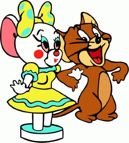 Tom And Jerry Kids Cartoon Car Bumper Sticker Decal 5"x 5"