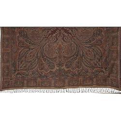 Bed Spreads Pure Wool Asian Jacquard Pattern India 83 inches x 105 inches