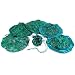6 Drawstring Pouches Green Brocade Gem Gift Bag 10"