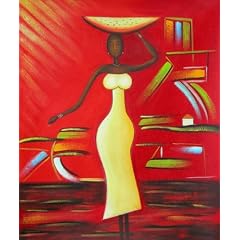 Afrikanisches Bild Well Equipped on the Move55*65cm handgemaltes �lgem�lde" ungerahmt