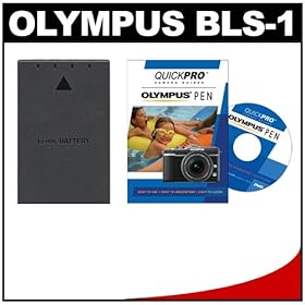 Olympus BLS-1 Li-ion Rechargeable Battery with Olympus PEN Instructional DVD for Micro 4/3 E-P1, E-P2, E-P3, E-PL1, E-PL2, E-PL3, E-PM1 Digital Camera