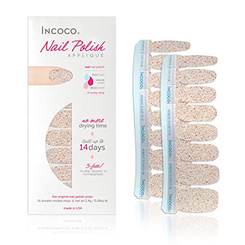 Incoco Nail Polish Strips, Glitter Nail Color, Twinkling Lights Incoco Nail Polish Strips, Glitter Nail Color, Twinkling Lights