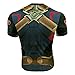 Super Heros Spiderman Men Compression Running Shirt Tight Sports Tee (XL, Captain AmericaT)