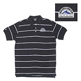 Colorado Rockies Classic Pique Stripe Polo by Antigua