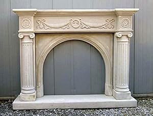 Kamin, Kaminumrandung, Steinkamin Renaissance Farbe antikfinish: Amazon