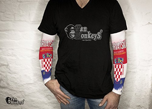 Kroatien 2 tlg. Herren Armling Armstulpen Fan Ärmel Fanartikel Fussball