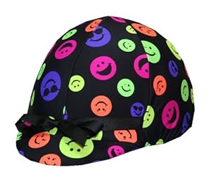 Equestrian Riding Helmet Cover - Happy Face