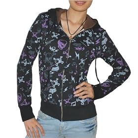 FOX RACING Damen Athletik Kapuzejacke Sweatshirt - Large (40/42)
