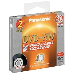 Panasonic LM-RW60U2 8CM DVD-RW Double Sided Disc  (60 minutes, 2 Pack)