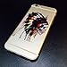 iPhone 6 Case, DECO FAIRY Protective Case Bumper[Scratch-Resistant] [Perfect Fit] Ultra Slim Translucent Silicone Clear Case Gel Cover for Apple iPhone 6 (Native Indian Skull)