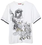 Unionbay Boys 8-20 Crouching Tiger T-Shirt,White,Medium