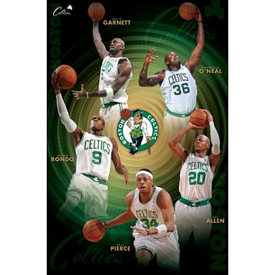 Boston Celtics Kevin Garnett Shaq O'Neal Ray Allen Paul Pierce 