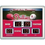 Team Sports America Philadelphia Phillies 14x19 ScoreBoard Clock