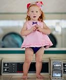 RuffleButts Pink Ruffled Swing Top - 2T