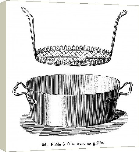 Box Canvas Print of DEEP-FAT FRYER from Mary Evans