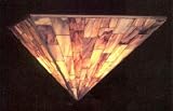 Tortoise Shell Mosaic Medici Bronze Tiffany Wall Sconce - QUZ-TF879Z