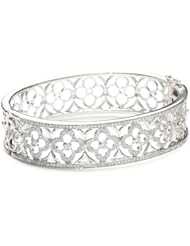 Katie Decker "Quatrefoil" 18k White Gold and Diamond Bracelet