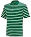 adidas Golf Men's Puremotion 2 Color Stripe Jersey Polo, Amazon/White, Medium