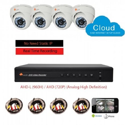 Cheap Price 4X AHD 720P High Definition Cameras CCTV SYSTEM DVR Full