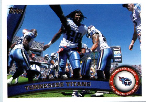 2011 Topps Football Card # 117 Tennessee Titans Team Card - Tennessee Titans (Chris Johnson) NFL Trading Card in a Protective Case!