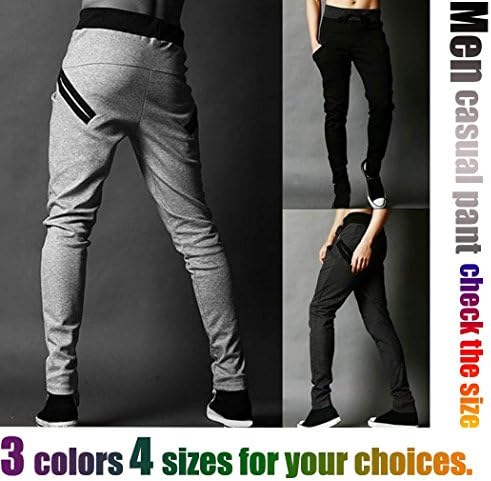 Mens Casual Training Sport Sweat Pants Jogging Trousers Tracksuit Bottoms