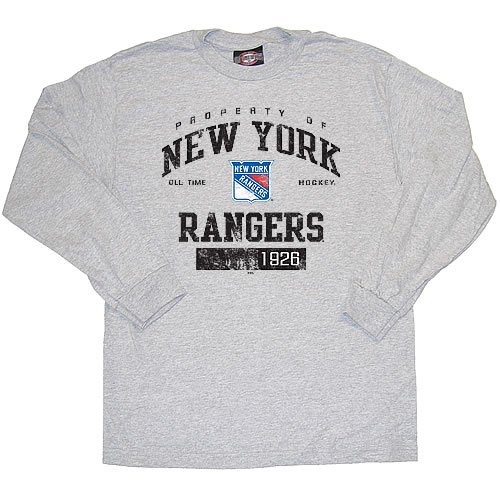 New York Rangers - Rangers Old Time Hockey Gray Gilbert L/S Tee