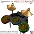 Abstract 01 Yellow Skin by WraptorSkinz fits Guitar Hero 4 World Tour Drum Set for Nintendo Wii, XBOX 360, PS2 & PS3 (DRUMS NOT INCLUDED)