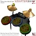 Abstract 01 Yellow Skin by WraptorSkinz fits Guitar Hero 4 World Tour Drum Set for Nintendo Wii, XBOX 360, PS2 & PS3 (DRUMS NOT INCLUDED)