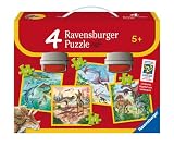 Ravensburger - 073740 Zur Zeit der Dinosaurier - 2x64 Teile, 2x81 Teile Puzzle - 