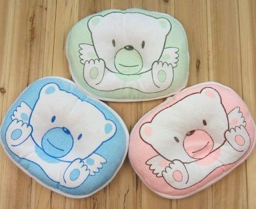 1x Bear Pattern Newborn Baby Boy Girl Antiskid Pillow Flat Head Sleeping Positioner