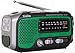 Kaito Electronics, Inc. Voyager Trek Emergency Radio with Water-Resistant Rubberized Finish, in Green