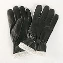 Men's Pilot Microfleece Lined Lambskin Leather Gloves