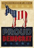 Toland Proud Democrat Art Flag