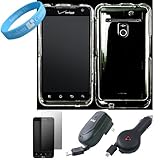 Clear Two Piece Shield Protector Snap On Case for Verizon Wireless LG Revol ....
