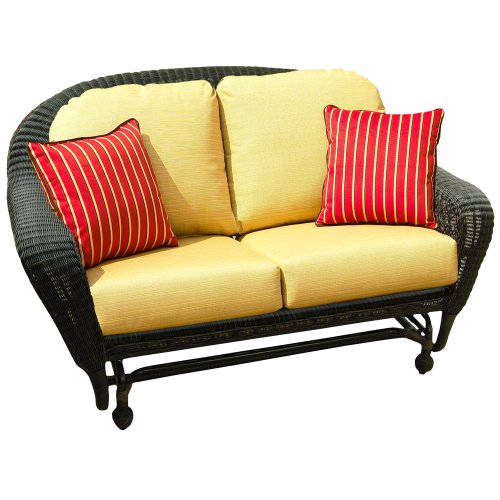 North Cape Wicker Port Royal Double Glider Your Extra Price Stripes