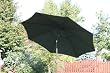 9 Foot Decorative Vented Market Umbrella with Crank and Tilt - Forest Green