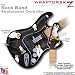 Video Games : Penguins on Black WraptorSkinz Skin fits Rock Band (Original) Stratocaster Guitar for Nintendo Wii, XBOX 360, PS2 & PS3 (GUITAR NOT INCLUDED)