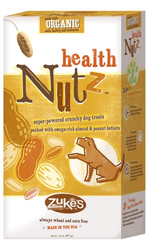 Zuke's 14-Ounce Organic Bakes Super Food Dog Treats, Health Nutz
