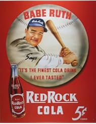 Home: Desperate Enterprises Babe Ruth/Red Rock Cola Collectible Metal Sign , 13x16 - Poster Discount